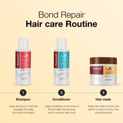 Karseell Collagen Hair Mask+Shampoo and Conditioner Travel Set 9 karseell official storeProfessional hair care products Karseell Collagen Hair Mask+Shampoo and Conditioner Travel Set