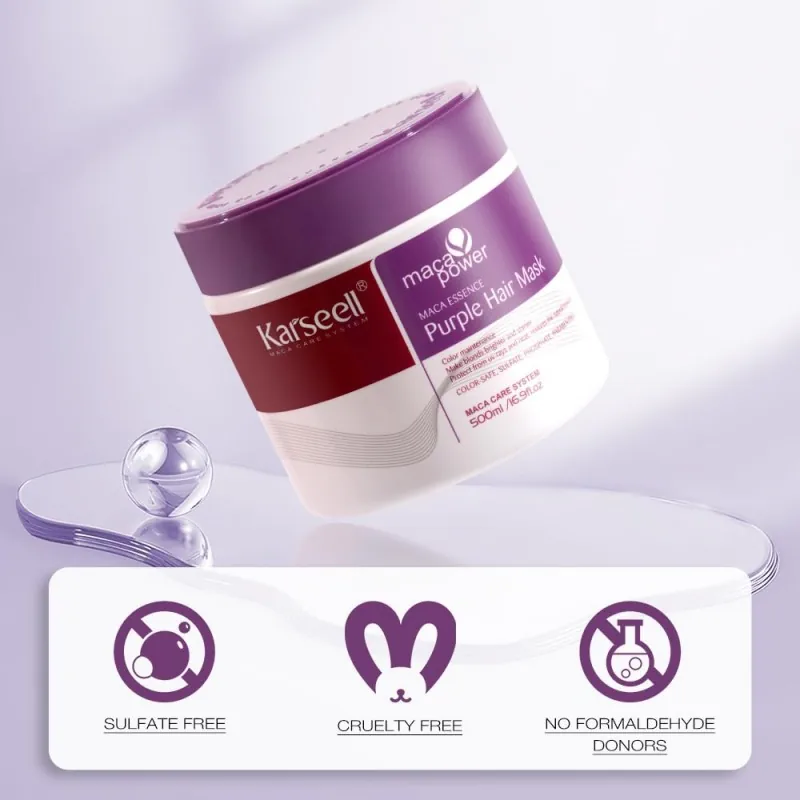 Karseell Purple Hair Mask + Purple Shampoo 5 karseell official storeProfessional hair care products Karseell Purple Hair Mask + Purple Shampoo