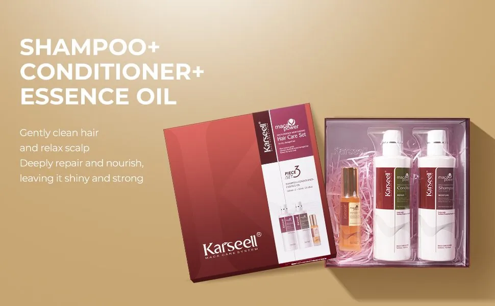 Hair Oil Shampoo and Conditioner for Dry Damaged Hair 41 karseell official storeProfessional hair care products Hair Oil Shampoo and Conditioner for Dry Damaged Hair