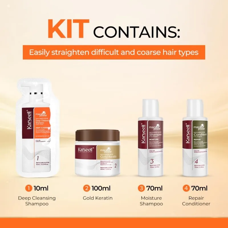 Karseell Hair repair Straightening Kit 3 karseell official storeProfessional hair care products Karseell Hair repair Straightening Kit