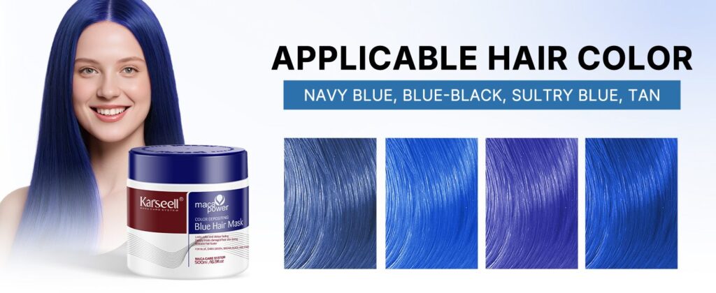 Karseell Blue Hair Color Depositing Mask 4 karseell official storeProfessional hair care products Karseell Blue Hair Color Depositing Mask