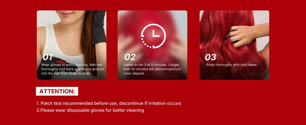 Karseell Color Depositing Red Hair Mask 10 karseell official storeProfessional hair care products Karseell Color Depositing Red Hair Mask