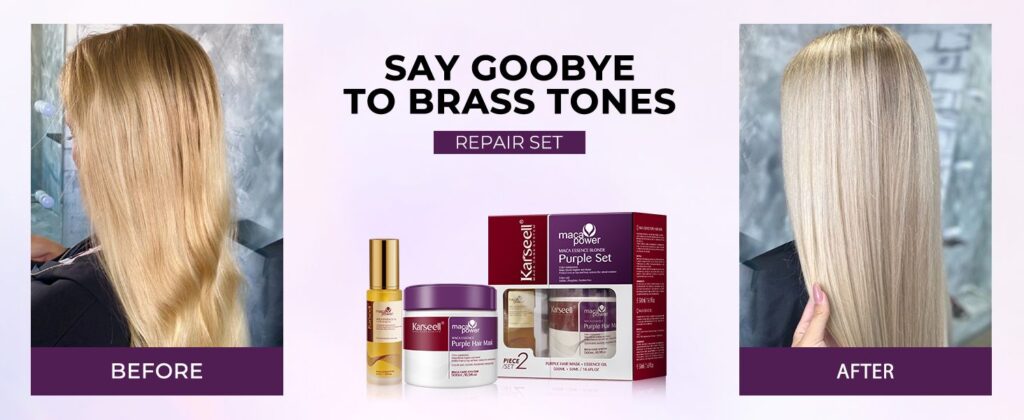 Karseell Purple Hair Mask with Argan Oil for Blonde Silver Gray Hair 4 karseell official storeProfessional hair care products Karseell Purple Hair Mask with Argan Oil for Blonde Silver Gray Hair